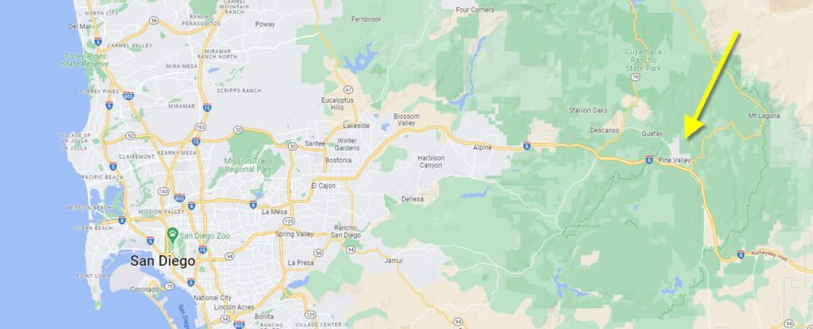 San Diego California Gold Prospecting - Cuyamaca Mountains