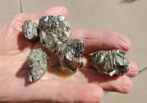 Pyrite clusters