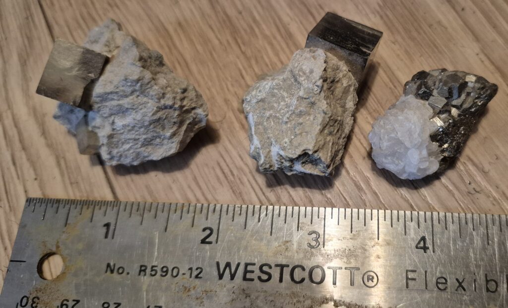 Pyrite cubes