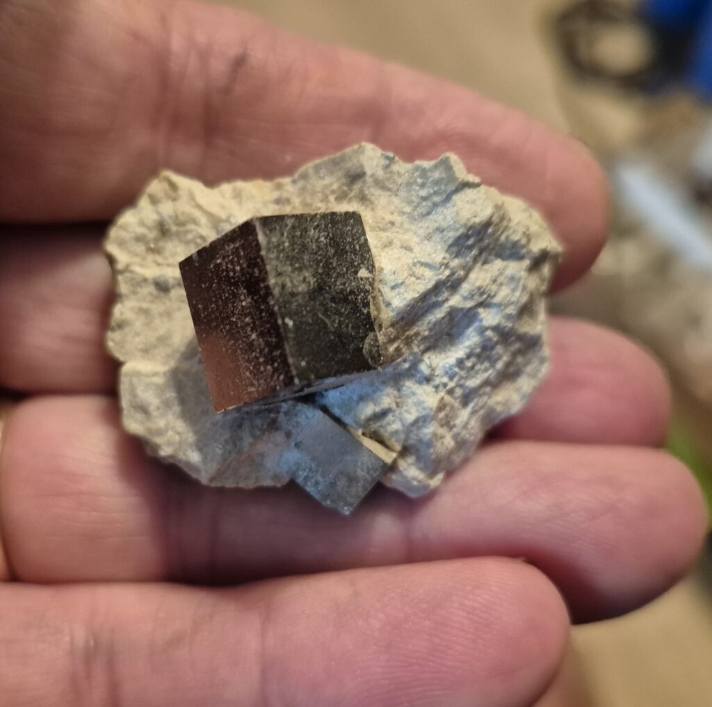 Pyrite cube