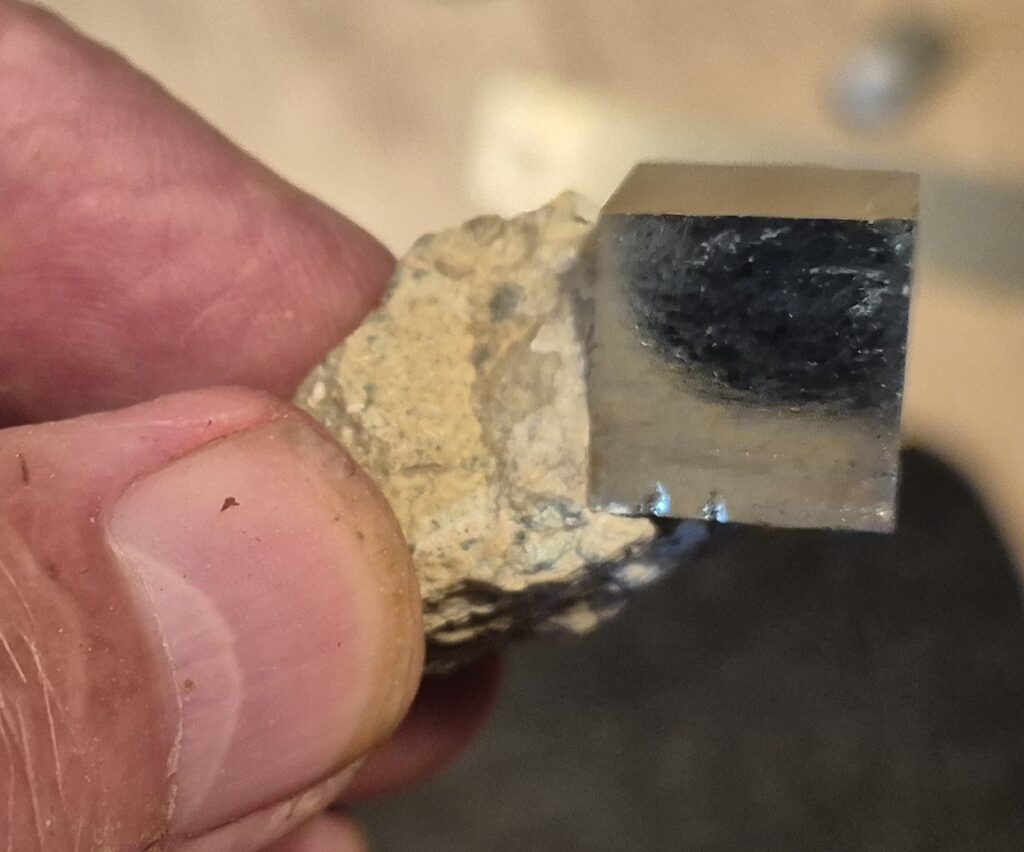 Natural Pryite Cube